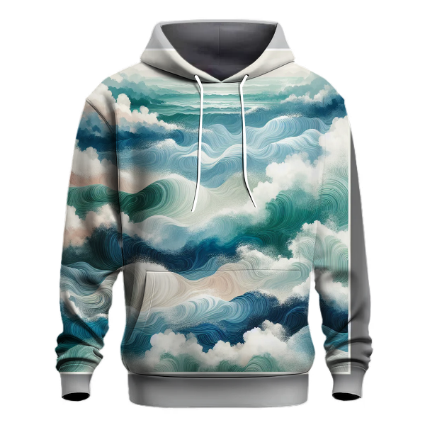 Ocean Foam Design Hoodie