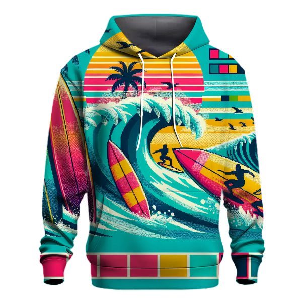 Digital Wave Rider Hoodie