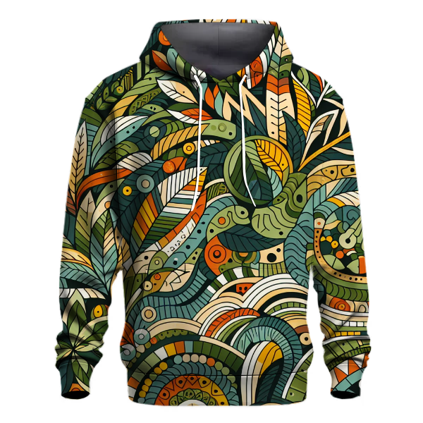 Abstract Jungle Patterns Hoodie