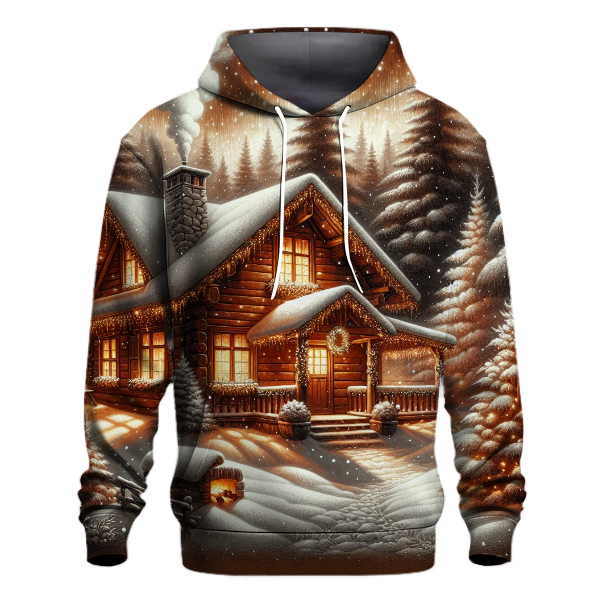 Cozy Christmas Cabin Vibes Hoodie