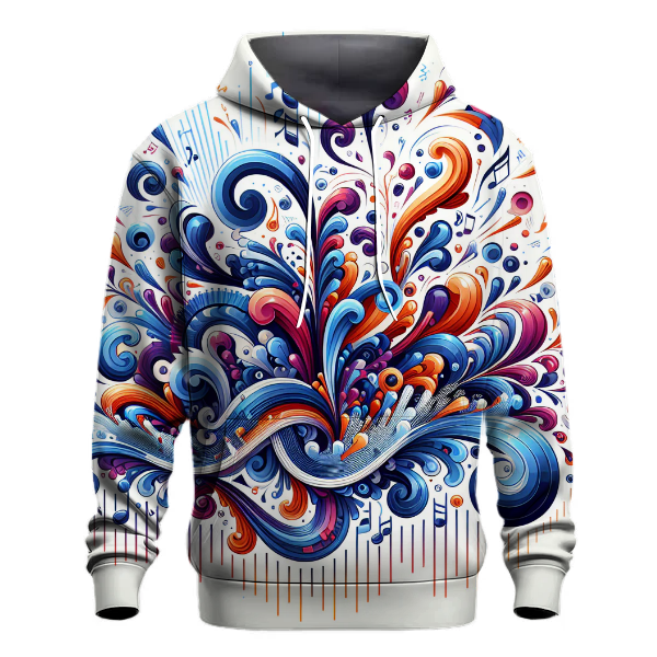 Vibrant Music Note Hoodie