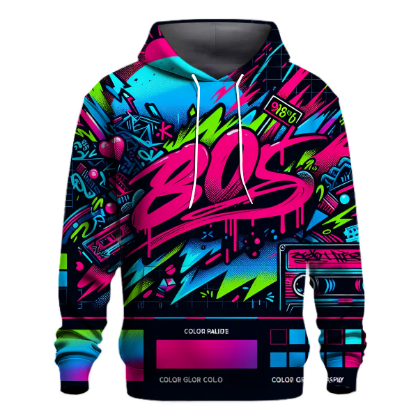 Neon Graffiti Expressions Hoodie