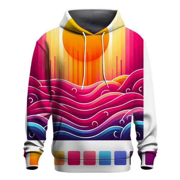 Bright Floral Cascade Hoodie