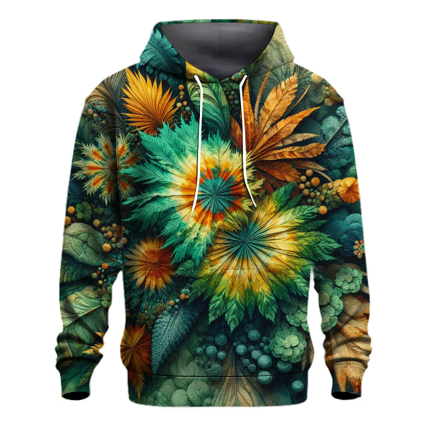Jungle Oasis Tie-dye Design Hoodie