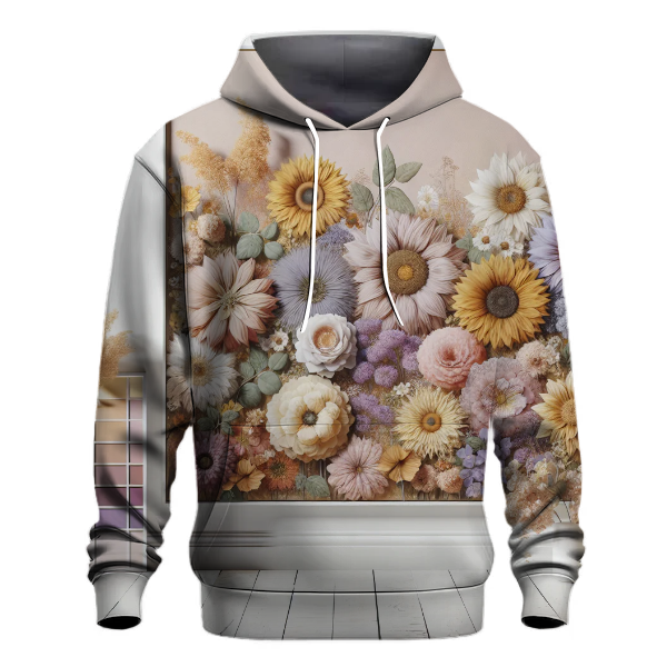 Peaceful Meadow Flowers Hoodie