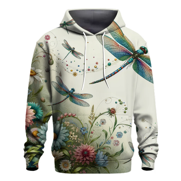 Magical Dragonfly Garden Hoodie
