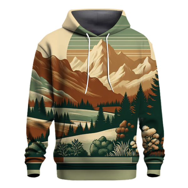 Retro Mountain Retreat Hoodie