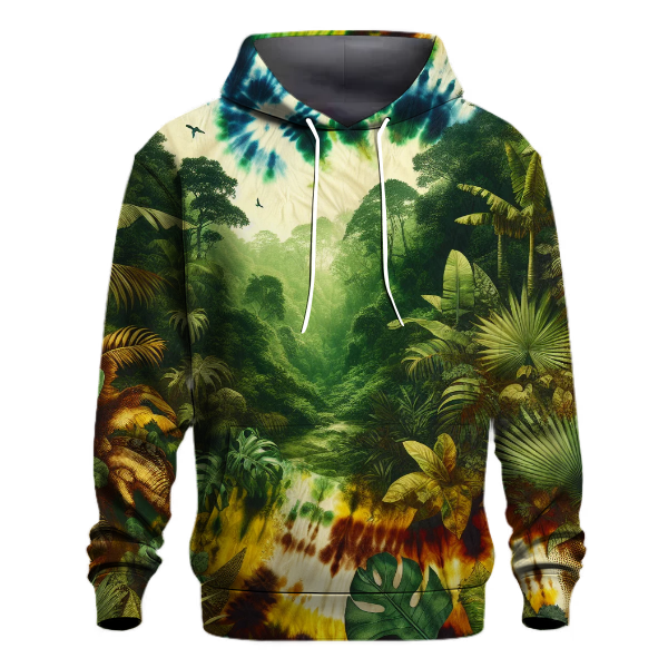 Jungle Spirit Tie-Dye Design Hoodie