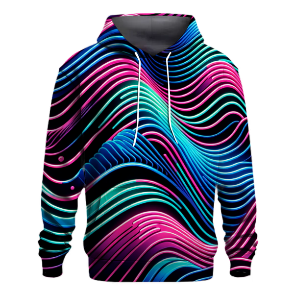Retro Neon Pulse Hoodie