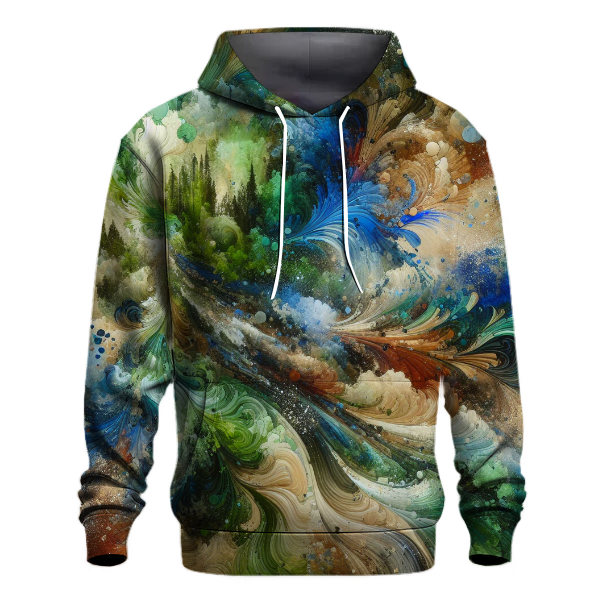 Jungle Oasis Splatter Hoodie