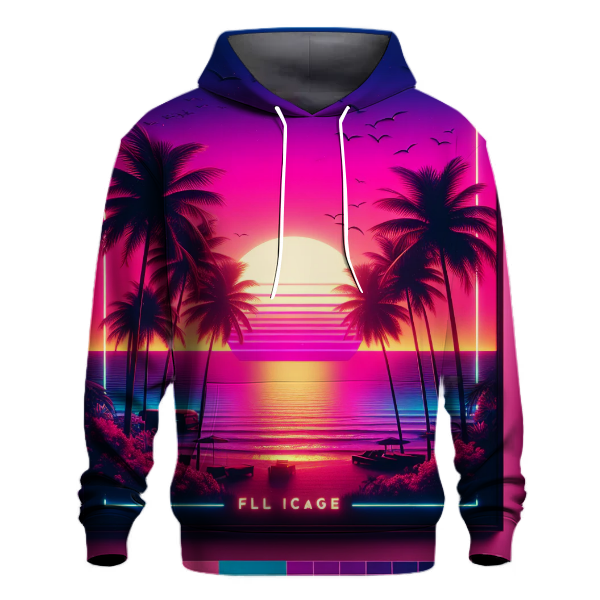 Neon Retro Miami Hoodie