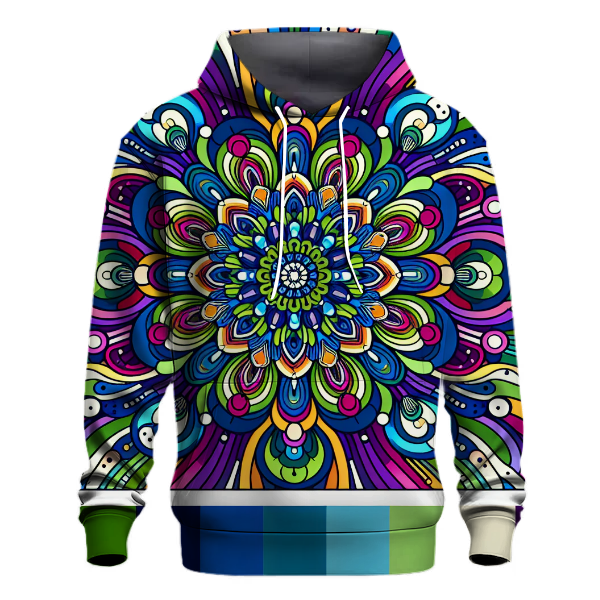 Retro Tie Dye Burst Hoodie
