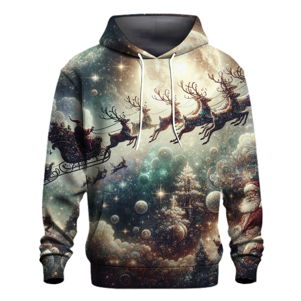 Starlit Santa's Sleigh Hoodie