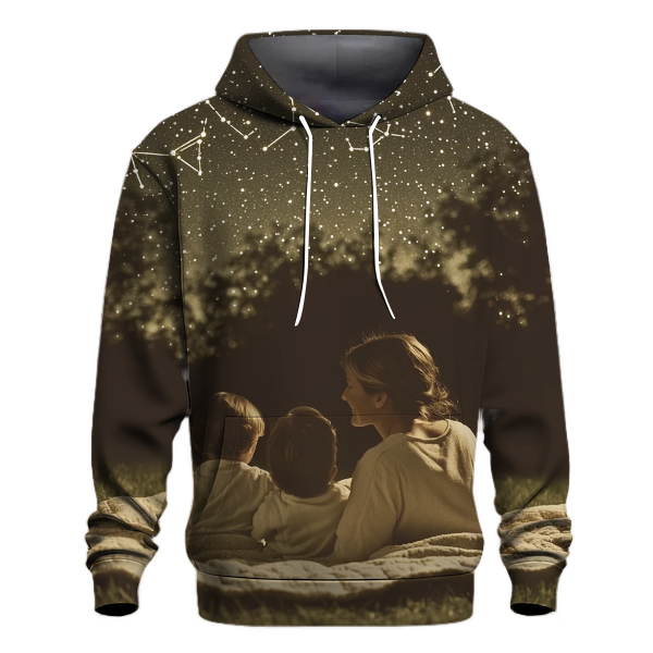 Starry Nights Stargazing and Dreaming Together Hoodie