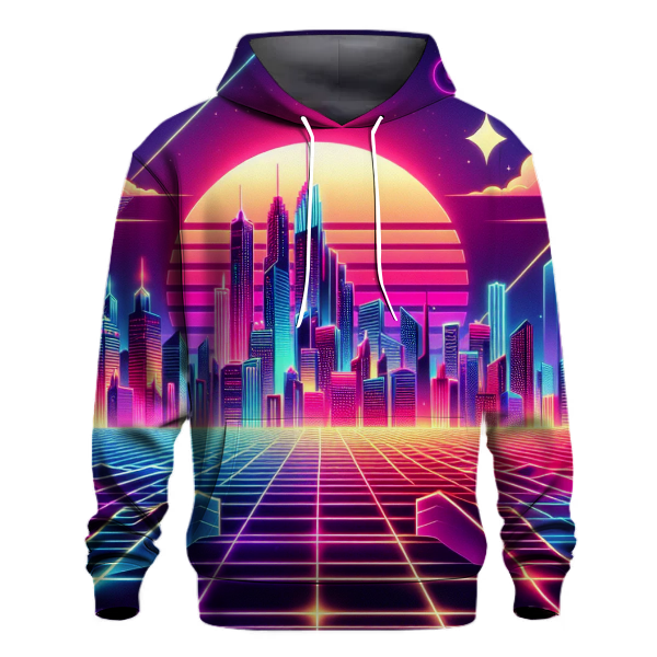 Neon Synthwave Adventure Hoodie