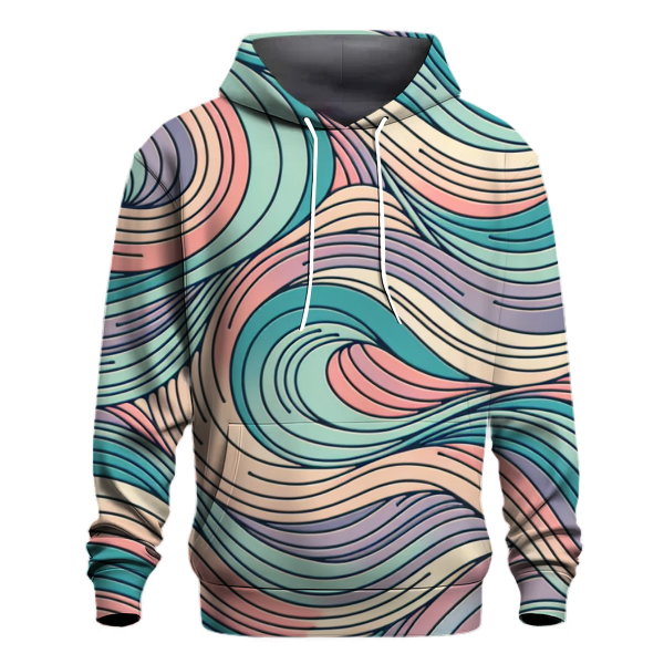 Peaceful Groovy Waves Hoodie