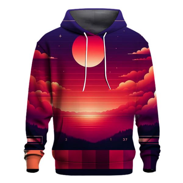 Crimson Twilight Fusion Hoodie