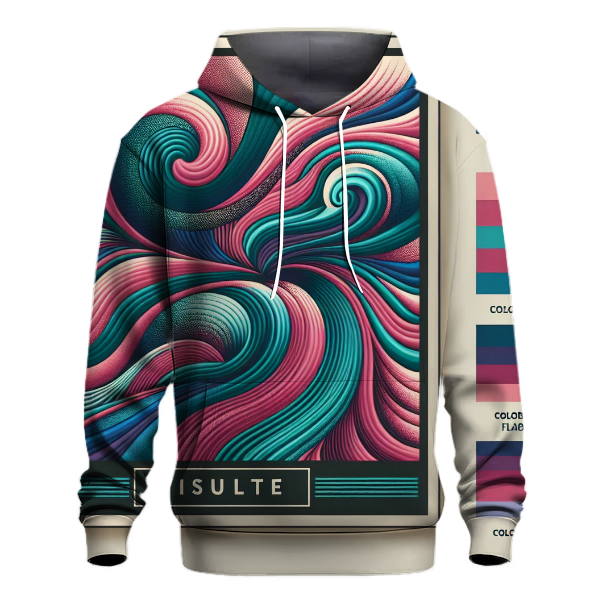 Artistic Swirl Design Hoodie