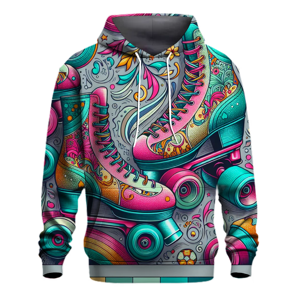 Vintage Retro Roller Skates Hoodie