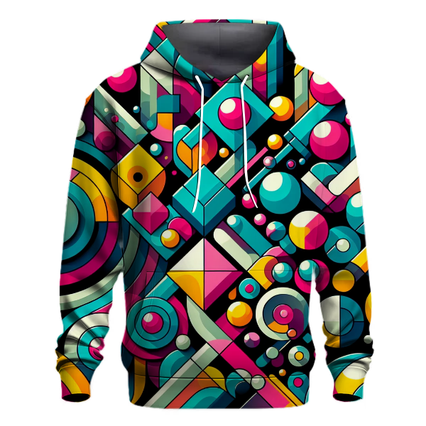 Funky Geometric Symphony Hoodie