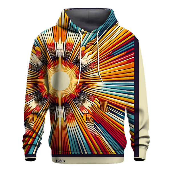 Groovy 80s Sunburst Hoodie