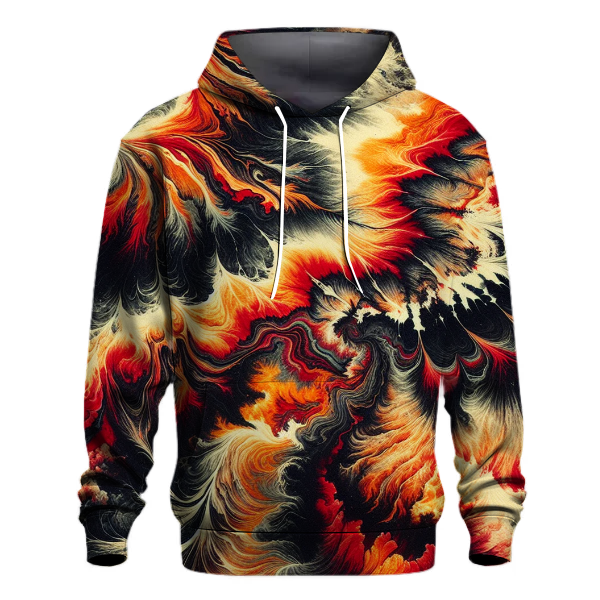 Fiery Lava Tie-Dye Hoodie