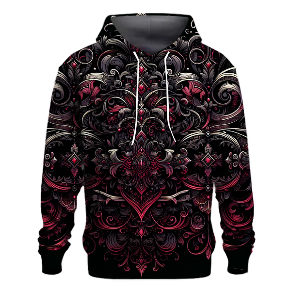 Gothic Floral Elegance Hoodie