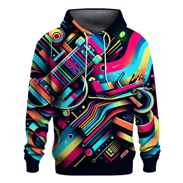 Neon Skater Vibes Hoodie