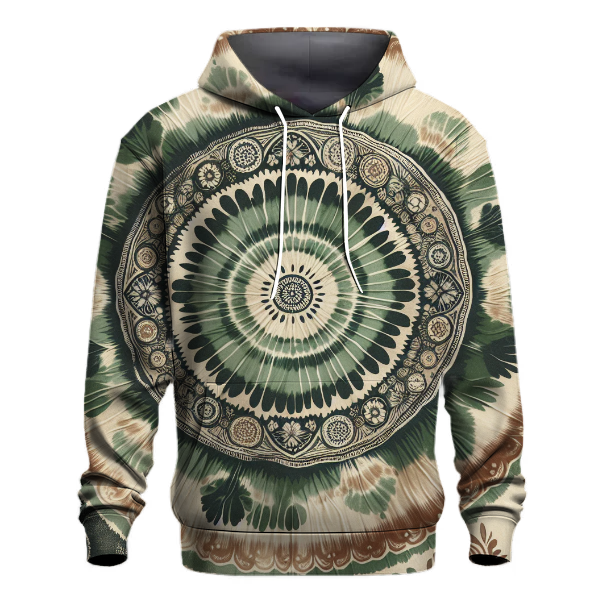 Forest Glade Tie-dye Design Hoodie