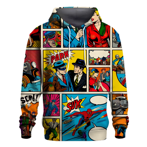 Retro Comic Whimsy Hoodie