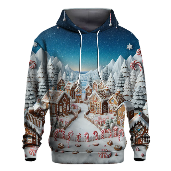Christmas Gingerbread Village Hoodie