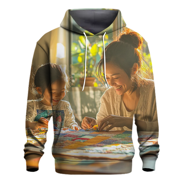 The Quilt of Togetherness A Mothers Woven Memories Hoodie