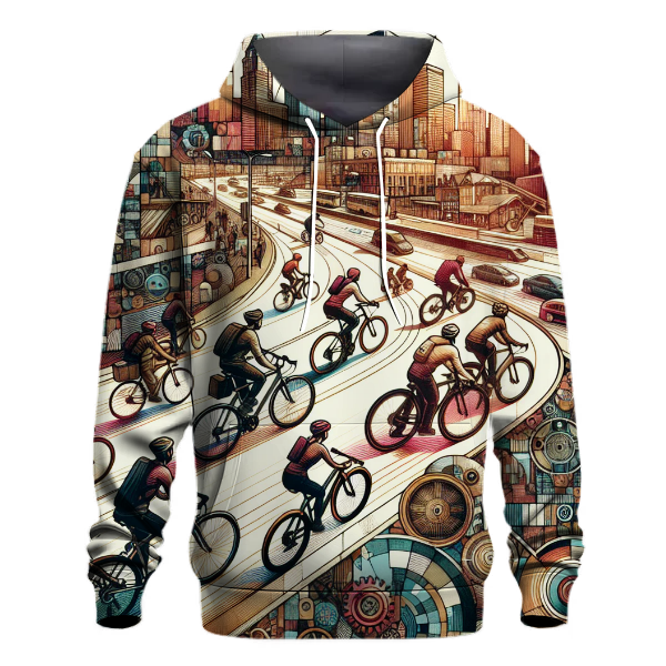 Cycling Cityscape Hoodie