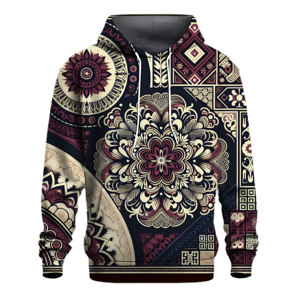 Chic 70s Floral Hoodie