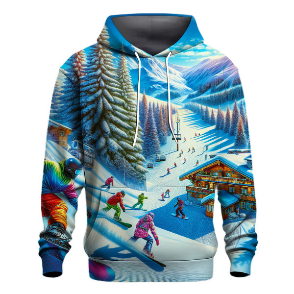 Ski Slope Action Hoodie