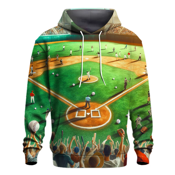 Baseball Diamond Detail Hoodie