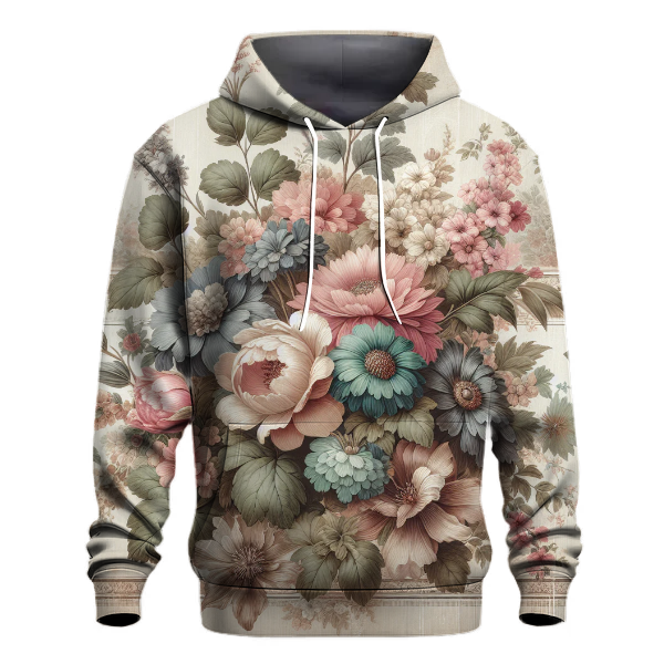 Vintage Floral Harmony Hoodie