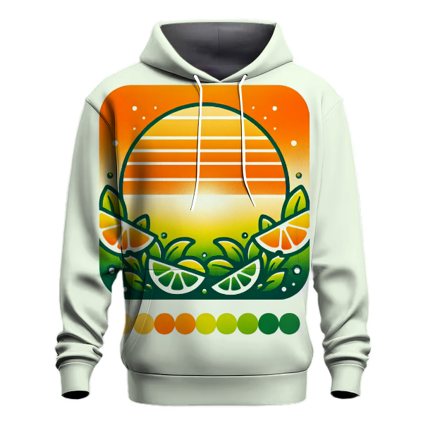 Citrus Sunrise Delight Hoodie