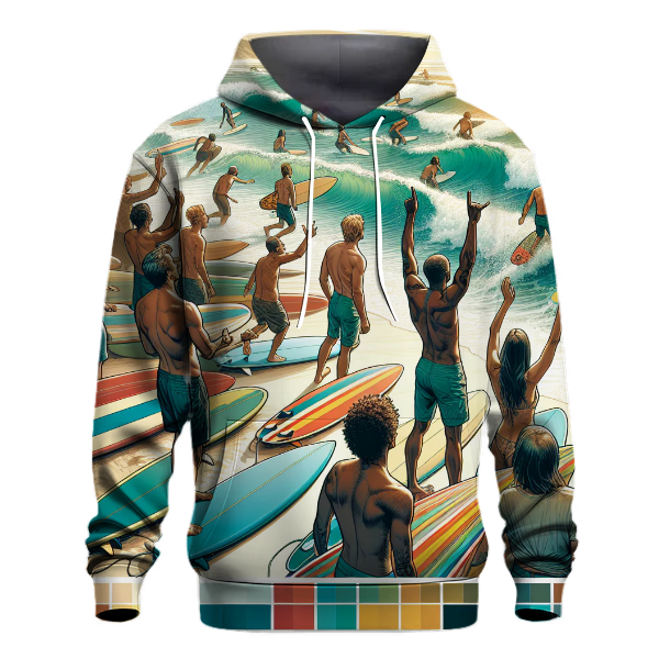 Surfing Coastal Chill Hoodie