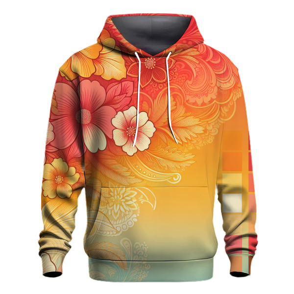 Tropical Bloom Gradient Hoodie
