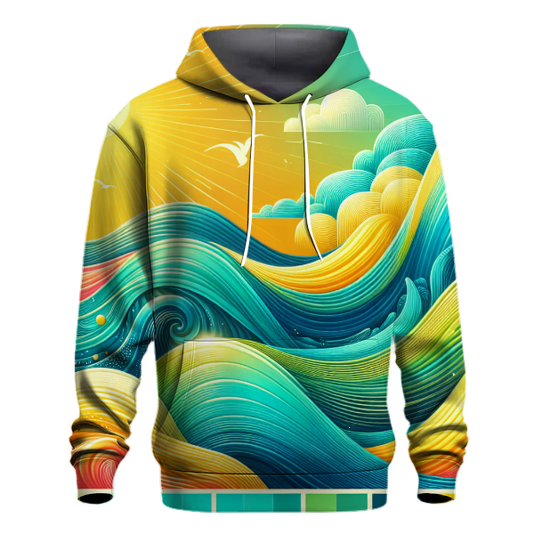 Summer Splash Gradient Design Hoodie