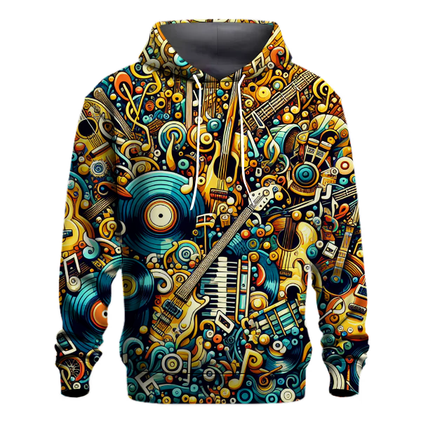Vintage Retro Music Vibes Hoodie