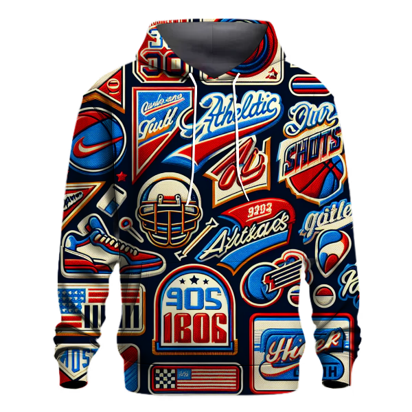 Vintage 80s Sports League Hoodie