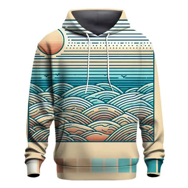 Sandy Beach Wave Hoodie