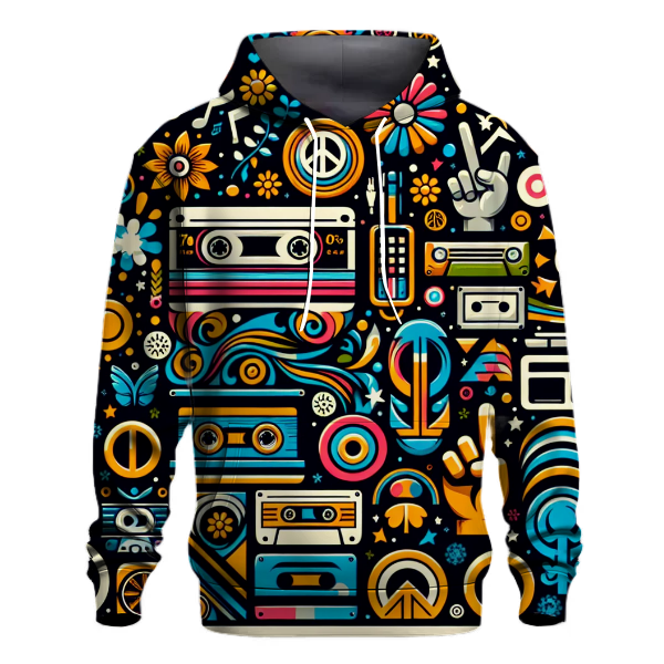Classic 70s Retro Icons Hoodie