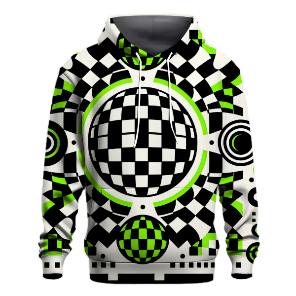 Chic Retro Checkerboard Hoodie