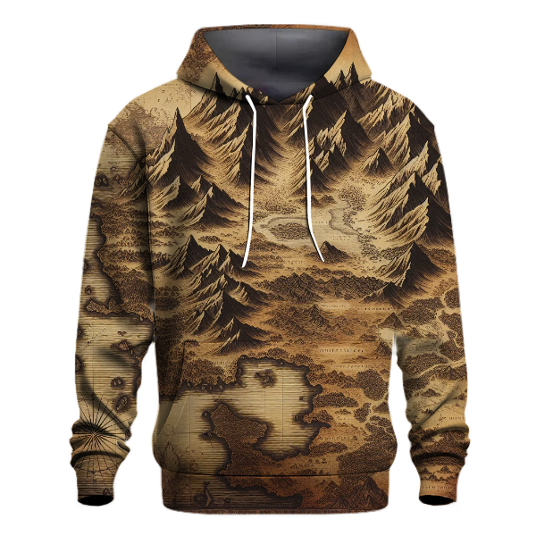 Adventure Awaits Vintage Map Hoodie
