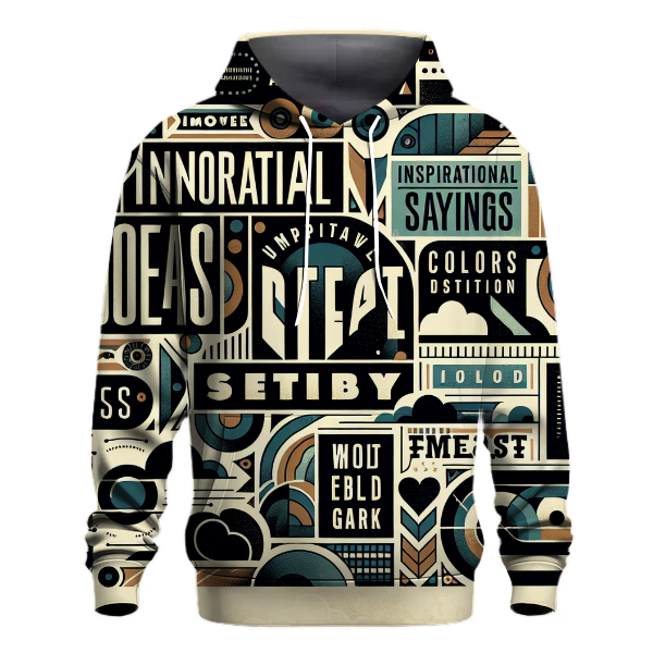 Inspirational Quotes Typography Hoodie