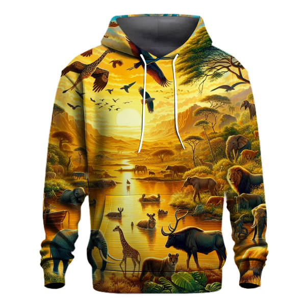 Adventurous Wildlife Encounters Hoodie