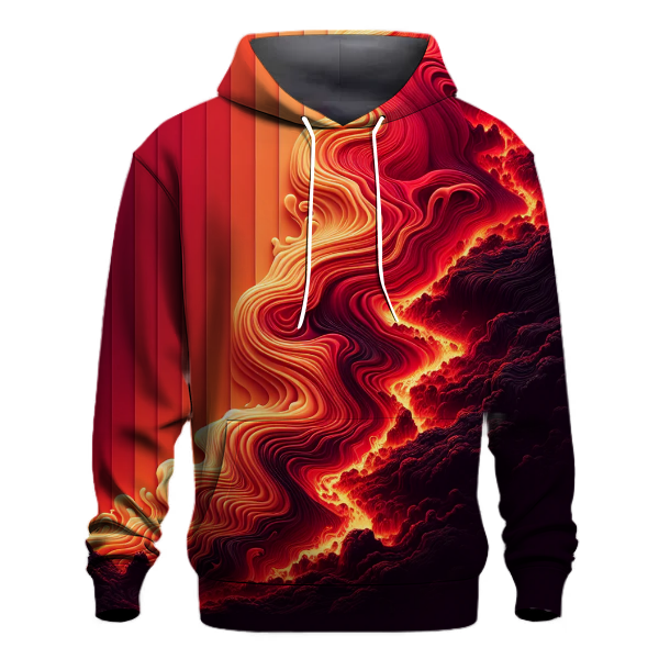 Fiery Volcano Gradient Hoodie